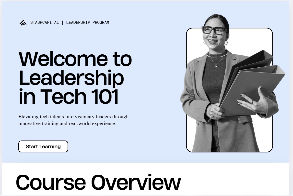 Modern business website layout